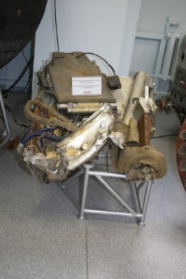 Remains of ejection seat